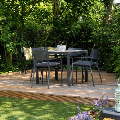 Tuin voor gasten van vakantiewoningen De Pastorie, Boven-Leeuwen, Land van Maas en Waal te Gelderland,