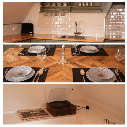 Keuken van vakantiewoning De Pastoor, Vakantiewoningen De Pastorie te Boven-Leeuwen.