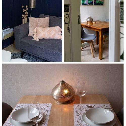 Woonkamer van vakantiewoning De Kapelaan, Vakantiewoningen De Pastorie in het Land van Maas en Waal.